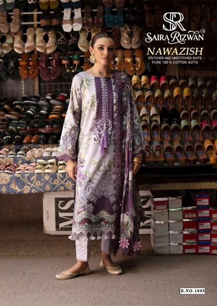 Saira rizwan nawazish dress material wholesalers in surat